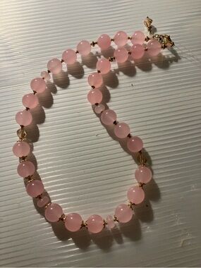 NWT rose jade necklace (without earrings!)